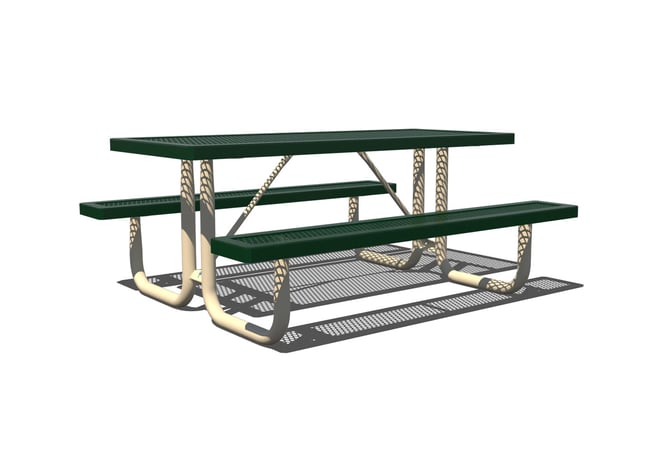 Shaded table